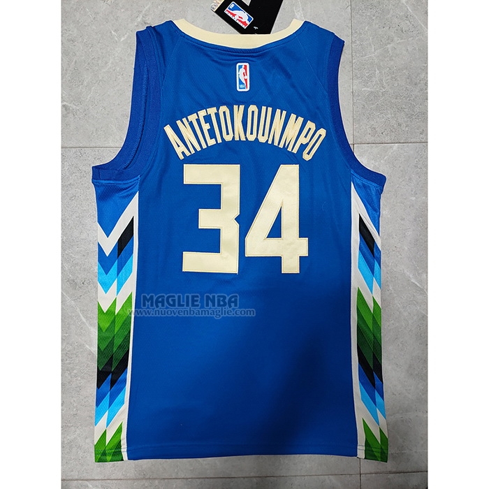 Maglia
 Giannis Antetokounmpo NO 34 Milwaukee Bucks Citta
 2022-23 Blu
